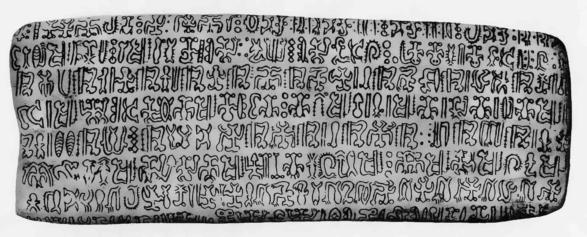 A picture of a Tohau rongorongo writing board (source: //boloji.com)