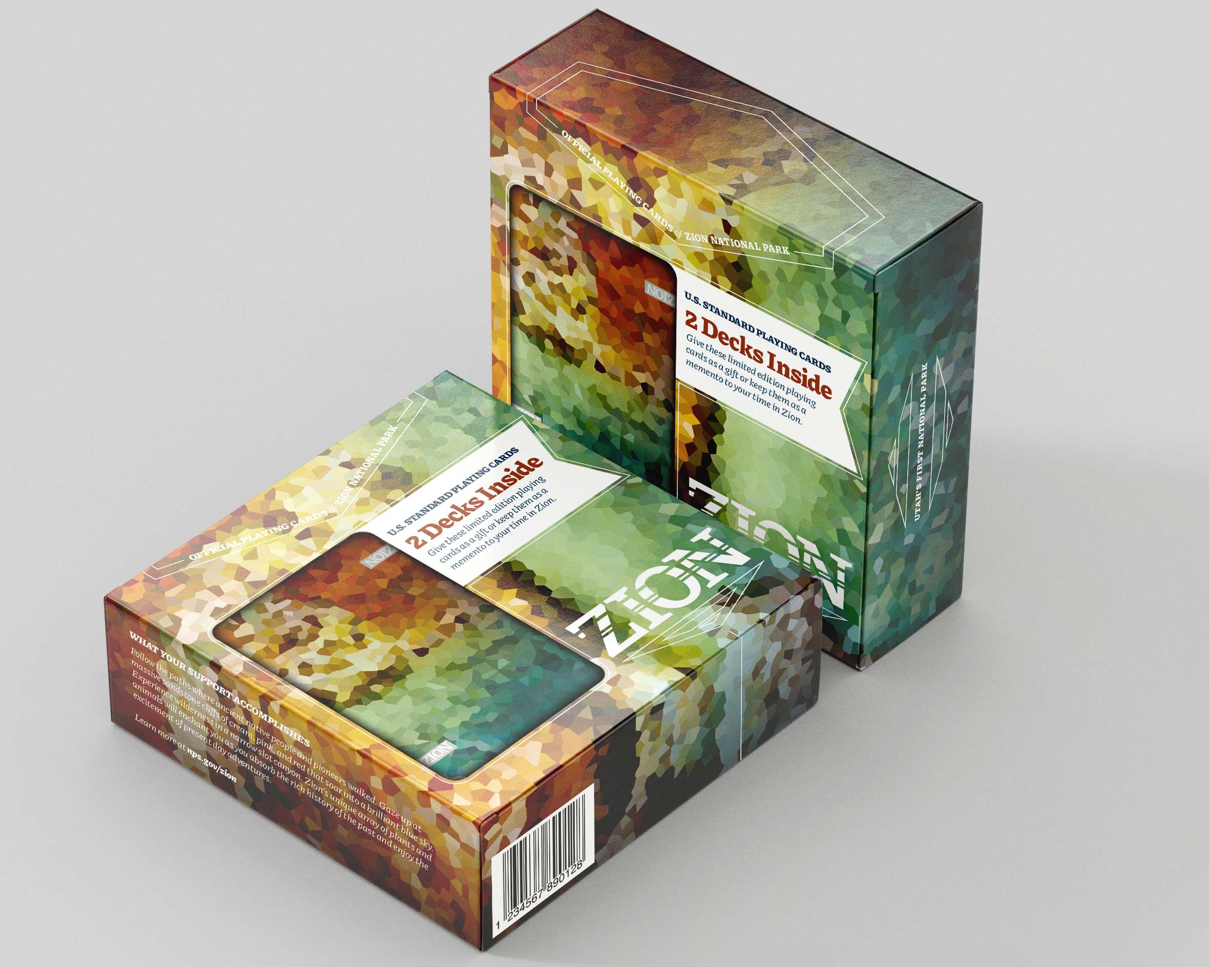 The outer packaging for a set of two card decks.